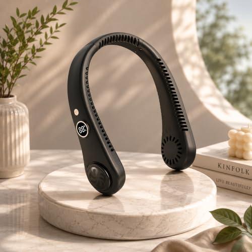 Gesto Portable Rechargeable Neck Fan | 360° Cooling | 5-Speed