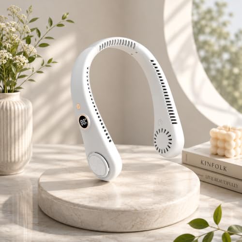 Gesto Portable Rechargeable Neck Fan | 360° Cooling | 5-Speed