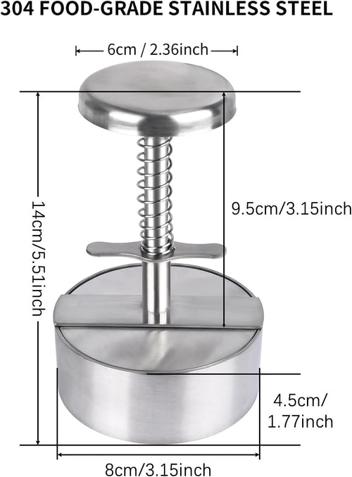 304 Stainless Steel Burger Patty Maker