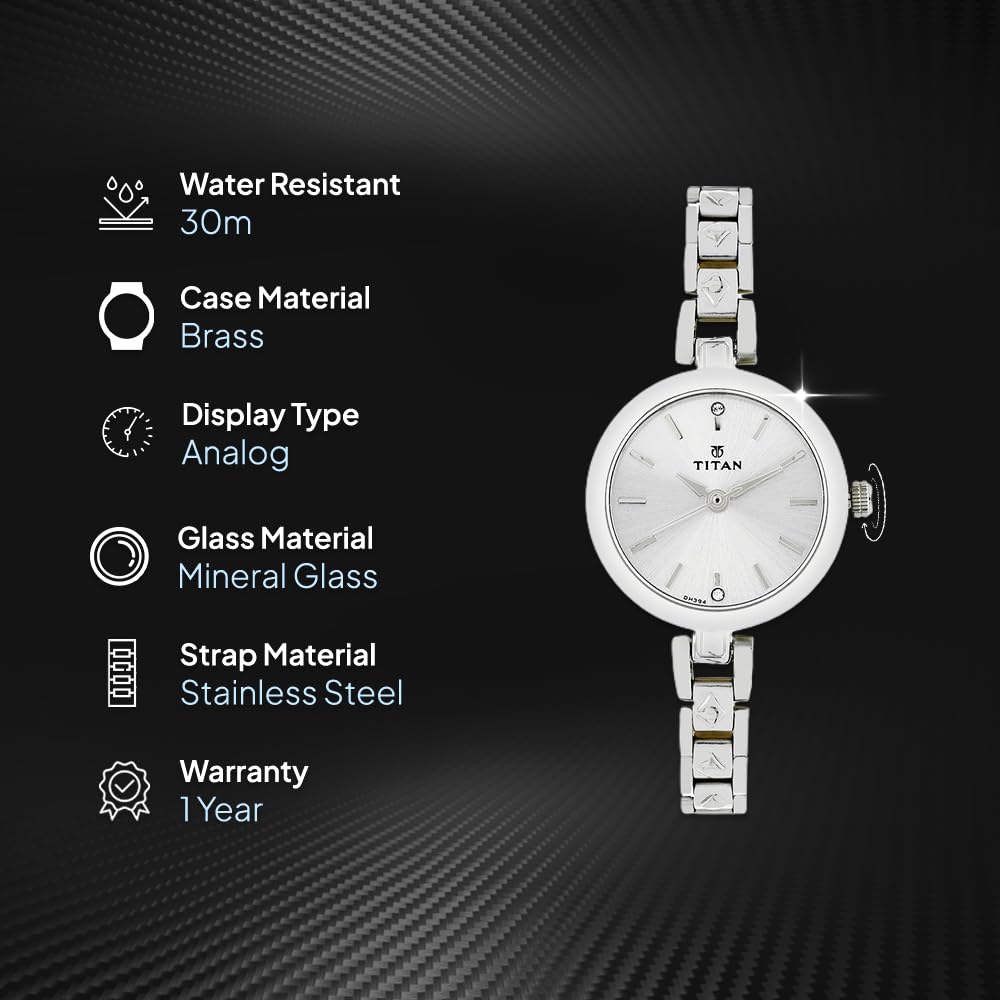 Titan Karishma Women's Analog Silver Watch