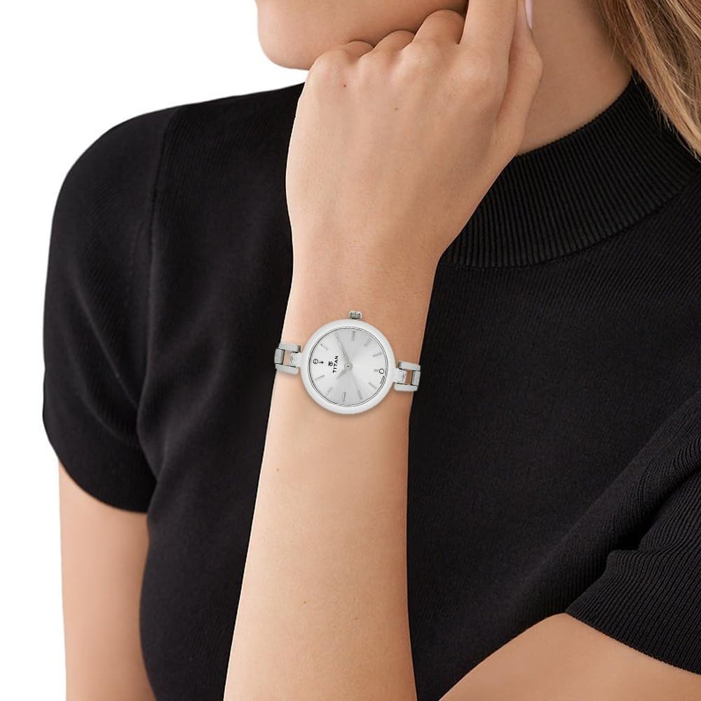 Titan Karishma Women's Analog Silver Watch