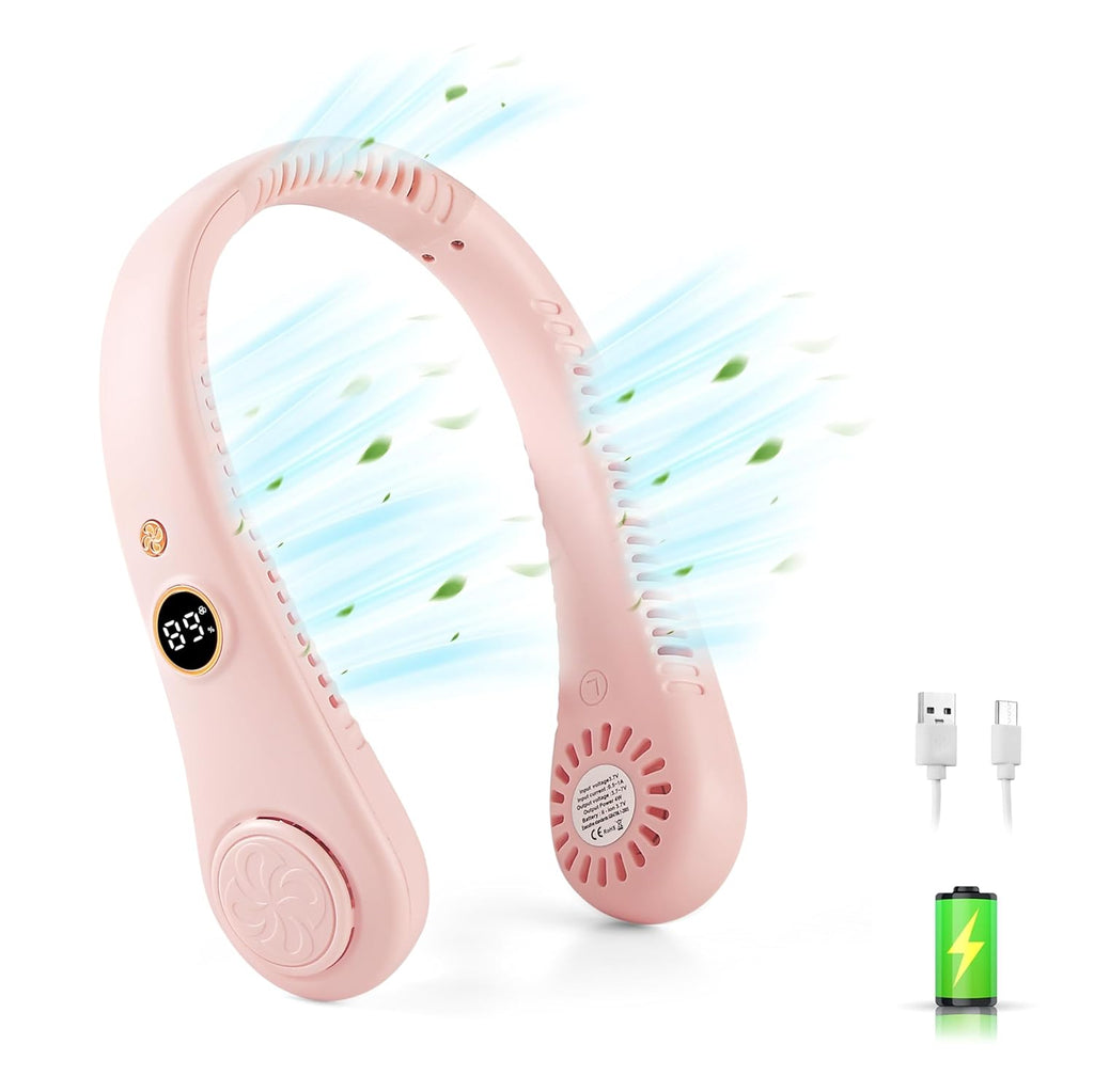 Gesto Portable Rechargeable Neck Fan | 360° Cooling | 5-Speed