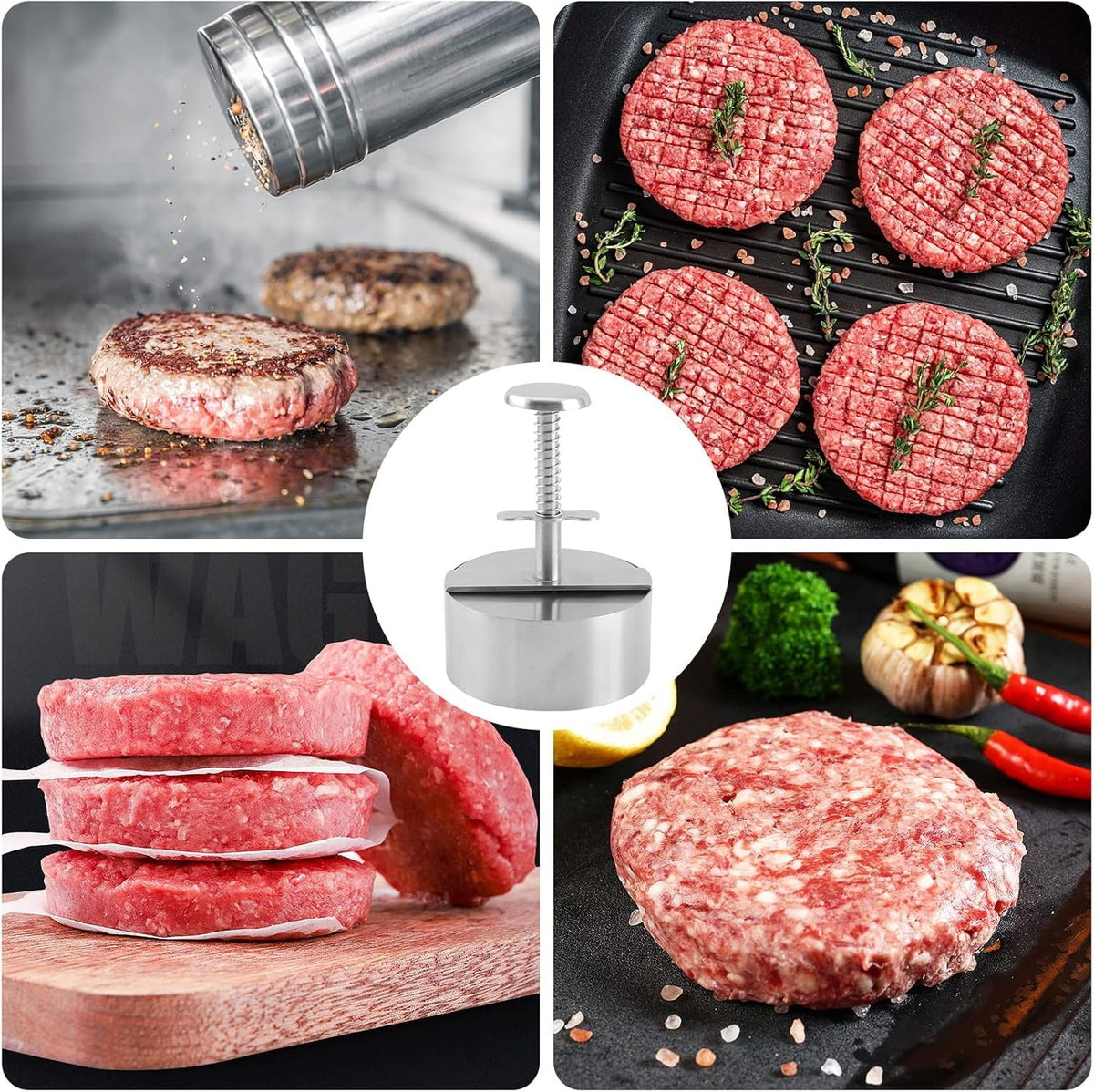 304 Stainless Steel Burger Patty Maker